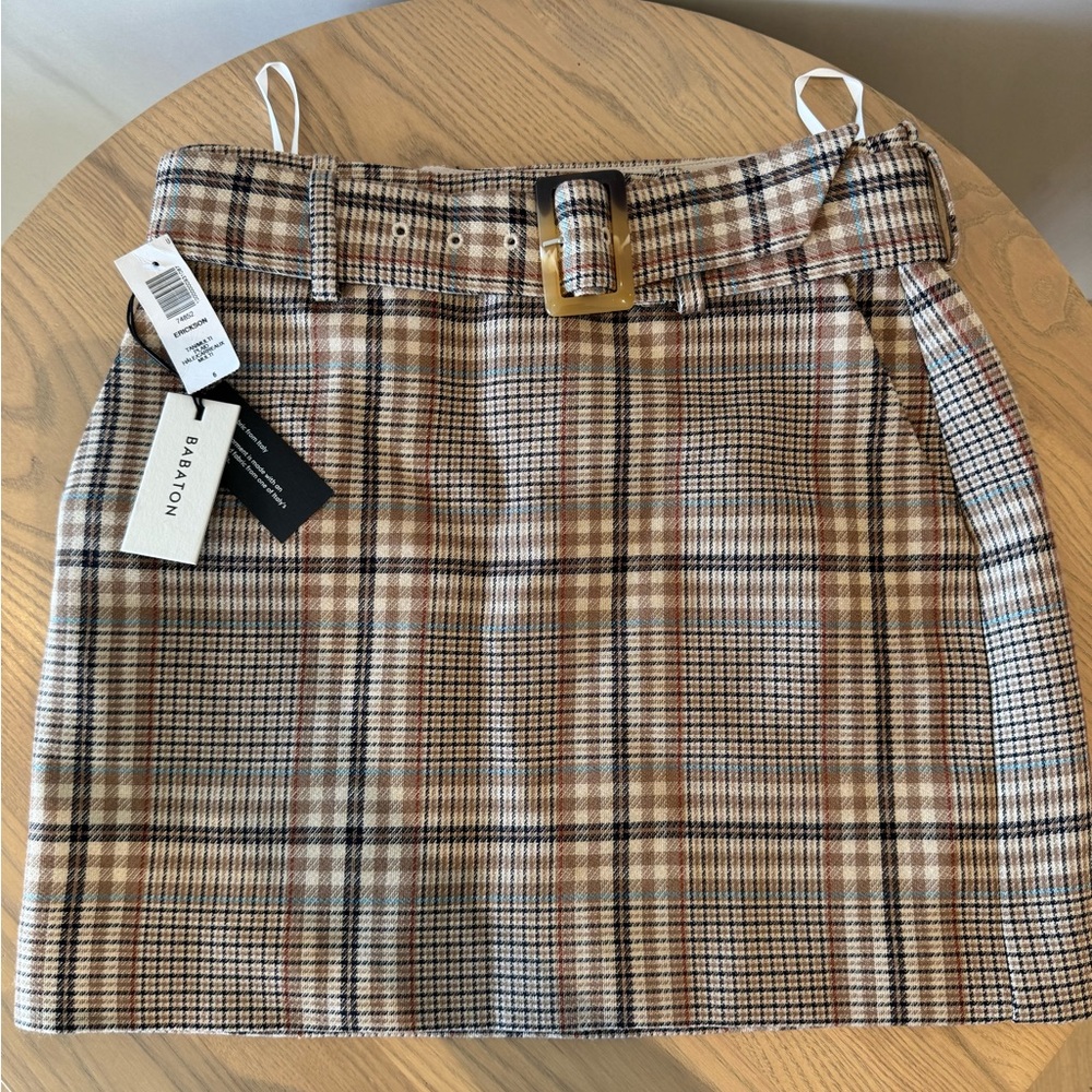 Babaton plaid mini Skirt - Aritzia